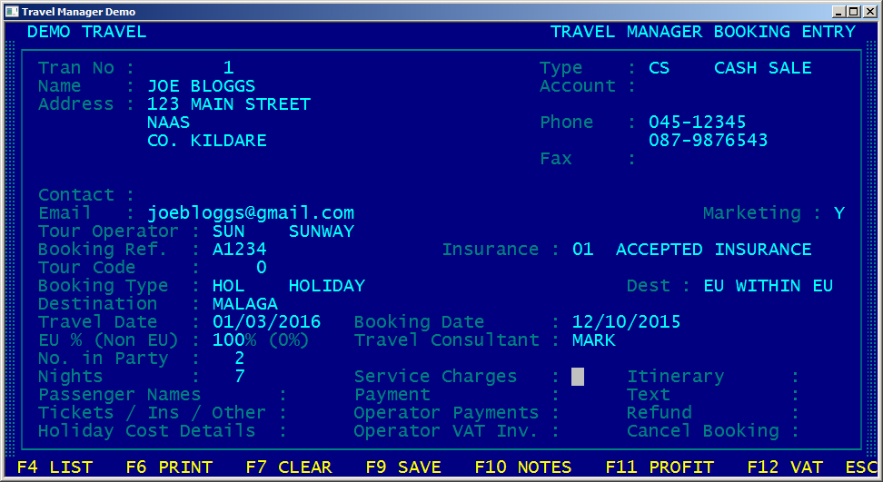 Alarm Manager Software Customer Screenshot